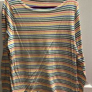 Talbots Multicolor Striped Top
